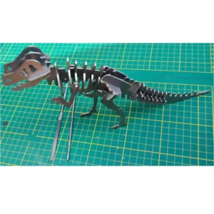Puzzle dinosaure 3D en inox 304L – Épaisseur 2 mm – Format 200 x 210 mm